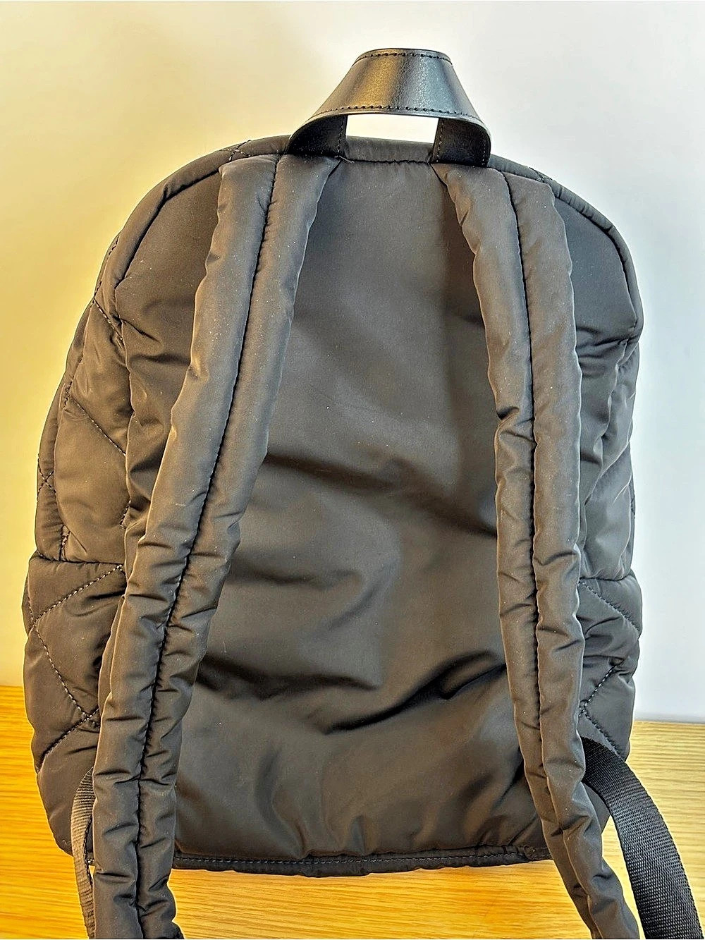 Marc Jacobs Quilted Black Nylon Backpack LIKE NEW! - Picture 9 of 11
